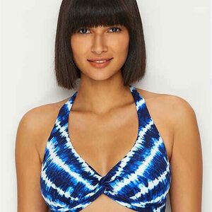 Tommy Bahama Blue and White Bikini Swimwear